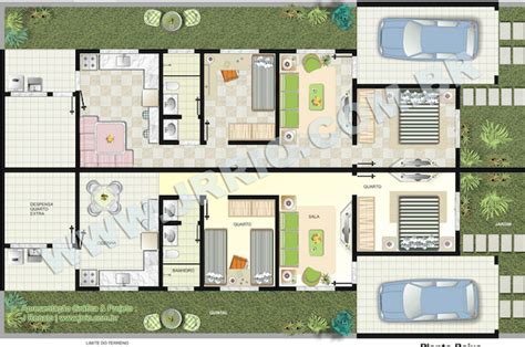 Casa Geminada O Que Projetos E Plantas Vantagens E Desvantagens