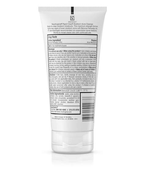 Neutrogena Rapid Clear® Stubborn Acne Cleanser Neutrogena®