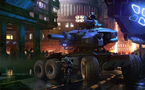 Cyberpunk Modern Tank Art 1440x900 Tanks Hd Wallpaper Pxfuel