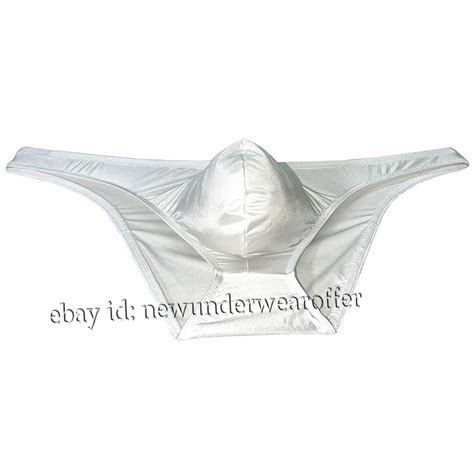 Men S Silk Satin Bikini Briefs Underwear Enhance Pouch Cheeky Briefs Underpants Ebay