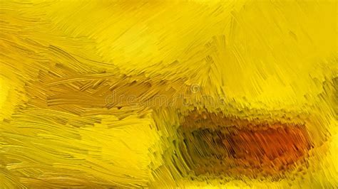 Dark Yellow Oil Painting Background Stock Illustration - Illustration ...