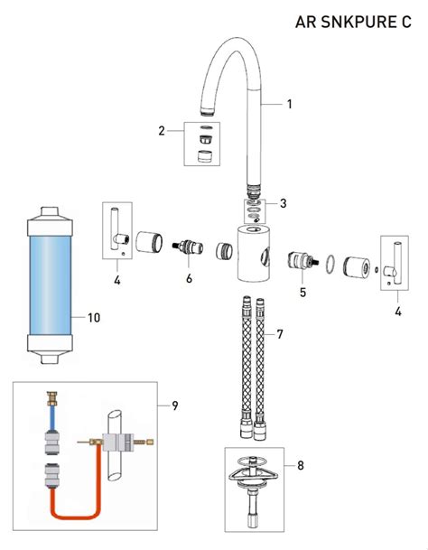 Bristan Artisan Sink Mixer with Water Filter AR SNKPURE C