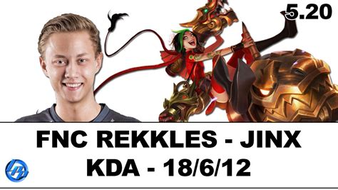 FNC Rekkles Jinx Vs Ashe EUW SoloQ YouTube