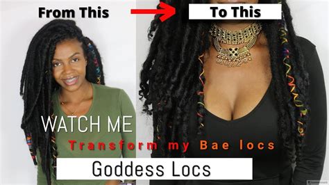 Beginner Friendly Goddess Locs Easiest Method Bae Locs Transformation Youtube