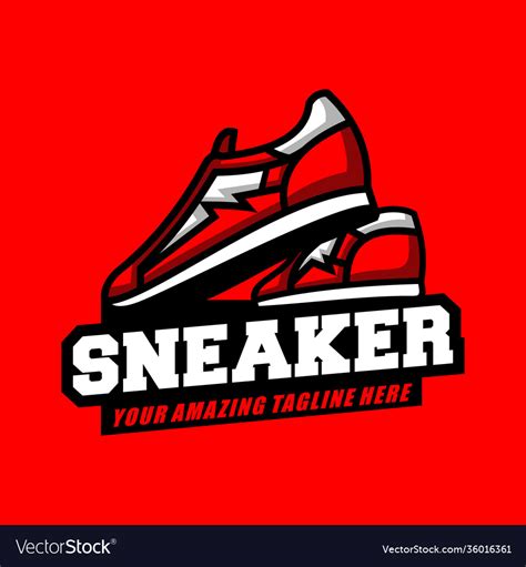 Sneaker logo Royalty Free Vector Image - VectorStock