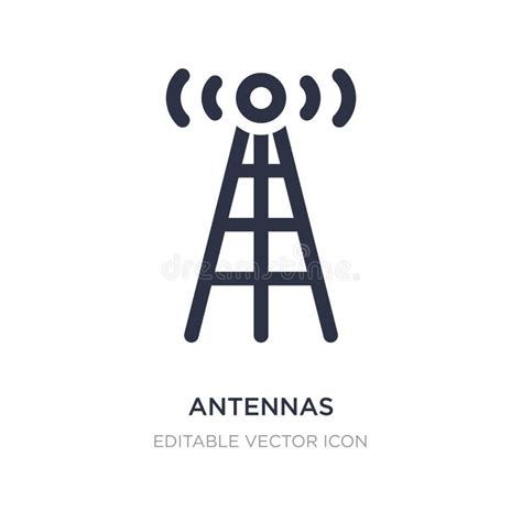 Antennas Icon In Trendy Design Style Antennas Icon Isolated On White