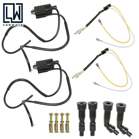 Ignition Coil Set For 12 Volt 12v Kawasaki Kz Suzuki Gs Honda Cb 650 750 900 Ignition Coil