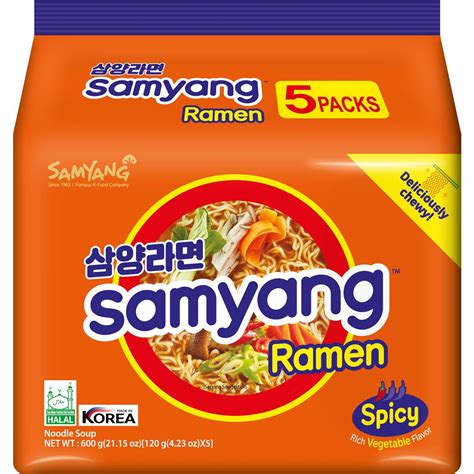 Samyang Instant Ramen Original 120 G 5 — Premium Co Groceries