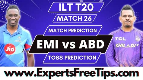 UAE T20 2023 Abu Dhabi Knight Riders Vs MI Emirates Match Prediction