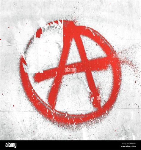 Red Anarchy Symbol Stock Photo Alamy