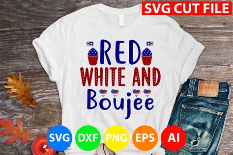 Red White And Boujee Svg Graphic By GatewayDesign Creative Fabrica