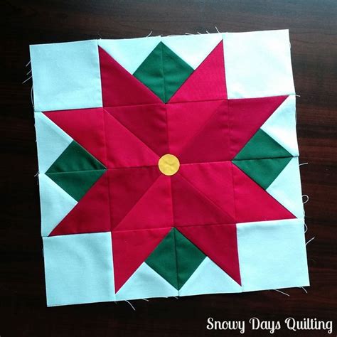 I Wish You A Merry Quilt A Long Poinsettia — Snowy Days Quilting Barn Quilt Patterns Quilts