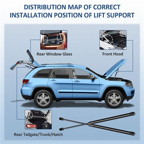 For Dodge Ram Pcs Front Hood Lift Supports Shock