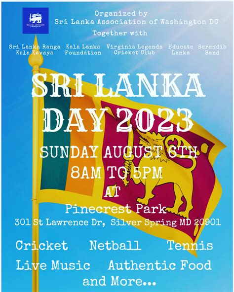 Sri Lankan Day 2023 | Sri Lanka Associatio