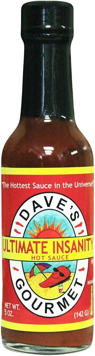 Dave S Ultimate Insanity Hot Sauce Hottest Sauce In The Universe Amazon Ca Grocery And Gourmet Food