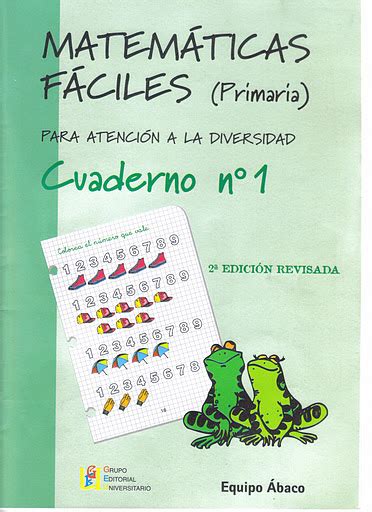 Cuaderno MatemÁticas FÁciles Nº1 Para 1º Primaria