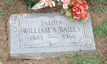 William Albert Bailey 1883 1966 Memorial Find A Grave