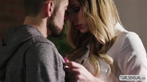 Pretty Ts Casey Kisses Passionately Takes A Dudes Dick In Her Ass AShemaletube