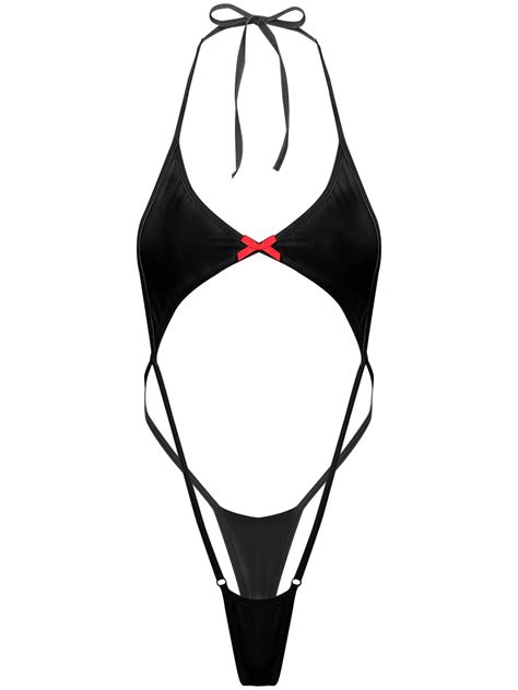 Vastwit Womens Extreme Mini Coverage Sling Shot Micro Bikini Leotard Monokini Lingerie Swimsuit