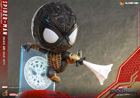 Hot Toys COSB916 Spider Man No Way Home Spider Man Black And Gold Suit Cosbaby S
