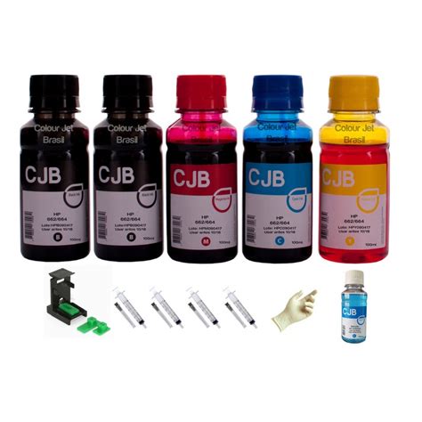 Kit De Tinta Recarga Impressoras Hp Cartuchos 622 664 670 1350ml