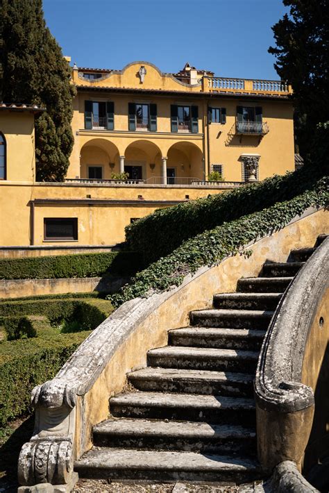 Stairs In Garden Of Villa Schifanoia Florence School Of Regulation