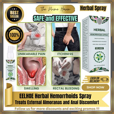 ORIGINAL Eelhoe Hemorrhoids Spray Powerful Hemorrhoids Treatment Agent