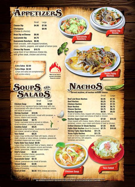 Menu – Authentic Mexican Cuisine