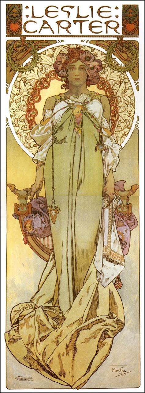 Leslie Carter Alphonse Mucha Mucha Art Alphonse Mucha Art Art