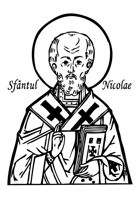 Saint Nicholas Coloring Page At Free Printable Colorings Pages To Print And Color