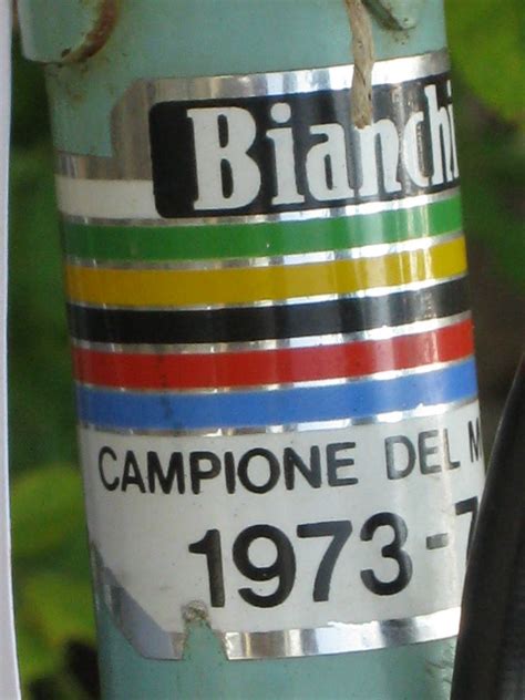 La Bianchi Campione Del Mondo 1973 Con Felice Gimondi Andrea Pagliantini