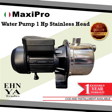 MAXIPRO Electric Stainless Head Pump 1 0HP Jet Booster Pump Lazada PH