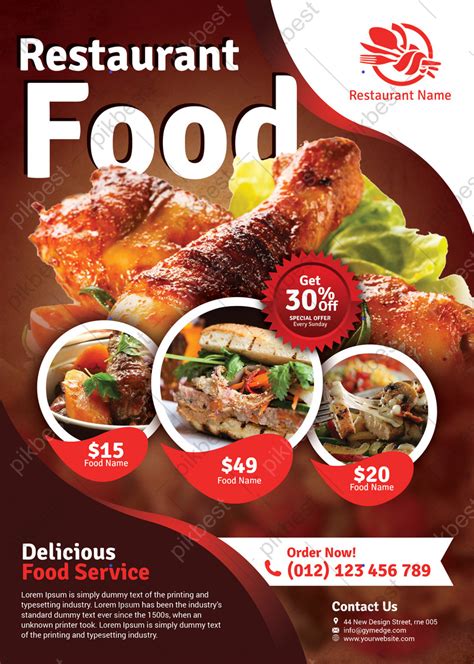 Restaurant Food Flyer Design | PSD Free Download - Pikbest