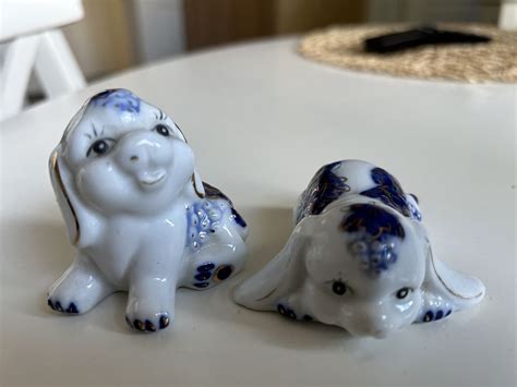 Figurki Pieski Psy Porcelana Porcelit Rosja Vintage L Bork Olx Pl