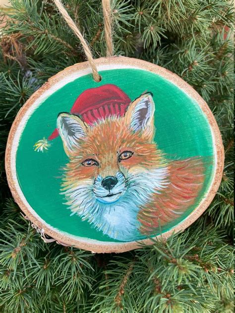 Christmas Fox - Etsy | Christmas, Handmade christmas ornaments, Custom ornament