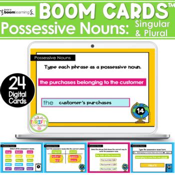 Singular And Plural Possessive Nouns Boom Cards Digital Task Cards