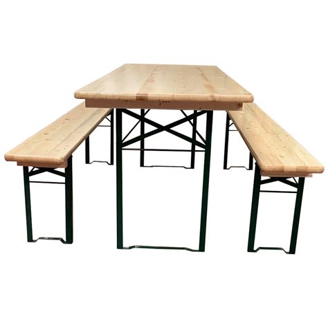 Table brasserie 200x70cm BANCS NON COMPRIS Piètement cornière Acier