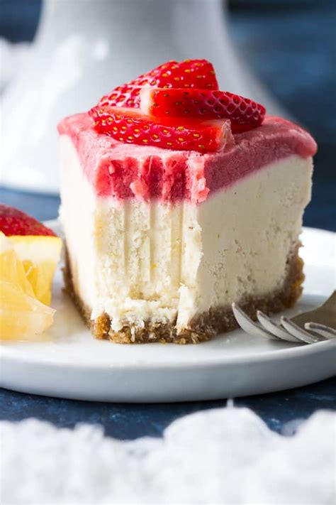 No Bake Lemon Strawberry Paleo Vegan Cheesecake GF DF The Paleo