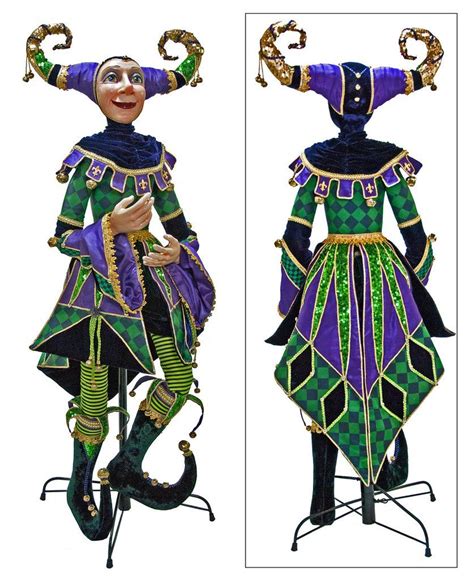 Katherines Collection Mardi Gras Collection Life Jester Doll Mardi