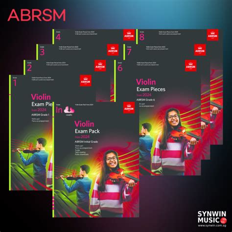 ABRSM Violin Exam Pieces 2024 Score And Part Grade 1 2 3 4 5 6 7 8