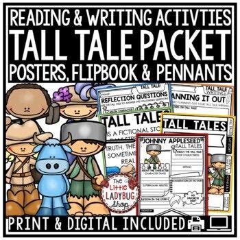 Tall Tales Genre Reading Comprehension Passages Writing Graphic