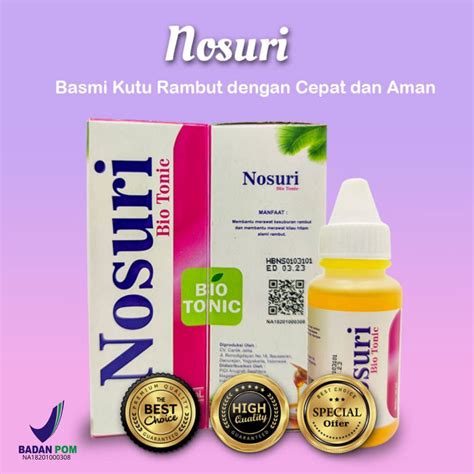 Jual Obat Penghilang Kutu Rambut Dan Telur Kutu Nosuri Bahan Alami Bpom