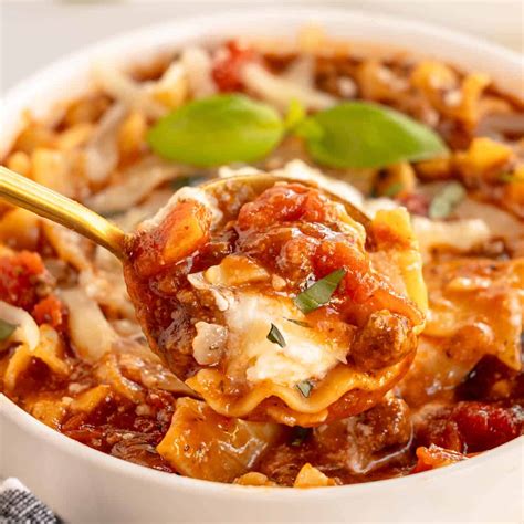 Slow Cooker Lasagna Soup Easy Weeknight Dinner Idea Kylee Cooks