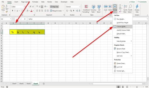 So ändern Sie Zeilenhöhe und Spaltenbreite in Microsoft Excel