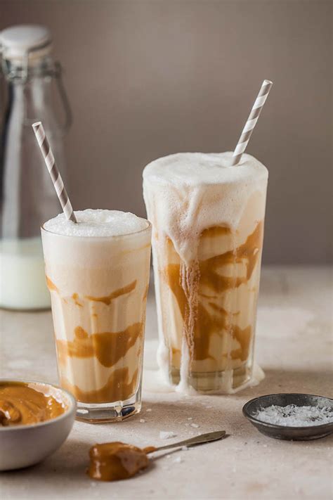 Easy Salted Caramel Milkshake Recipe Drizzle And Dip