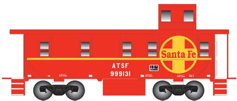 N Scale Atlas 35564 Caboose Cupola Steel Santa Fe 999