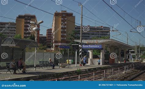 October 9, 2023. Rome. Italy. Roma Trastevere Train Station Stock Video ...