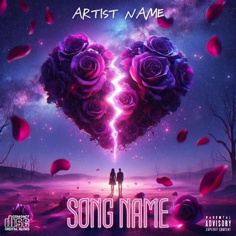 couple love album cover template postermywall