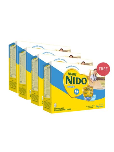 Nido 5 Buy 3 Get 1 Powdered Milk Drink For School Age Children Above