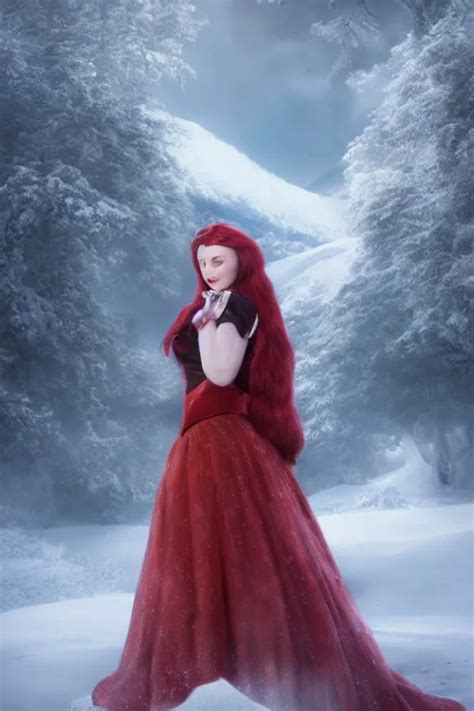 Matte Painting Of Sophie Turner As Snow White By Greg Stable